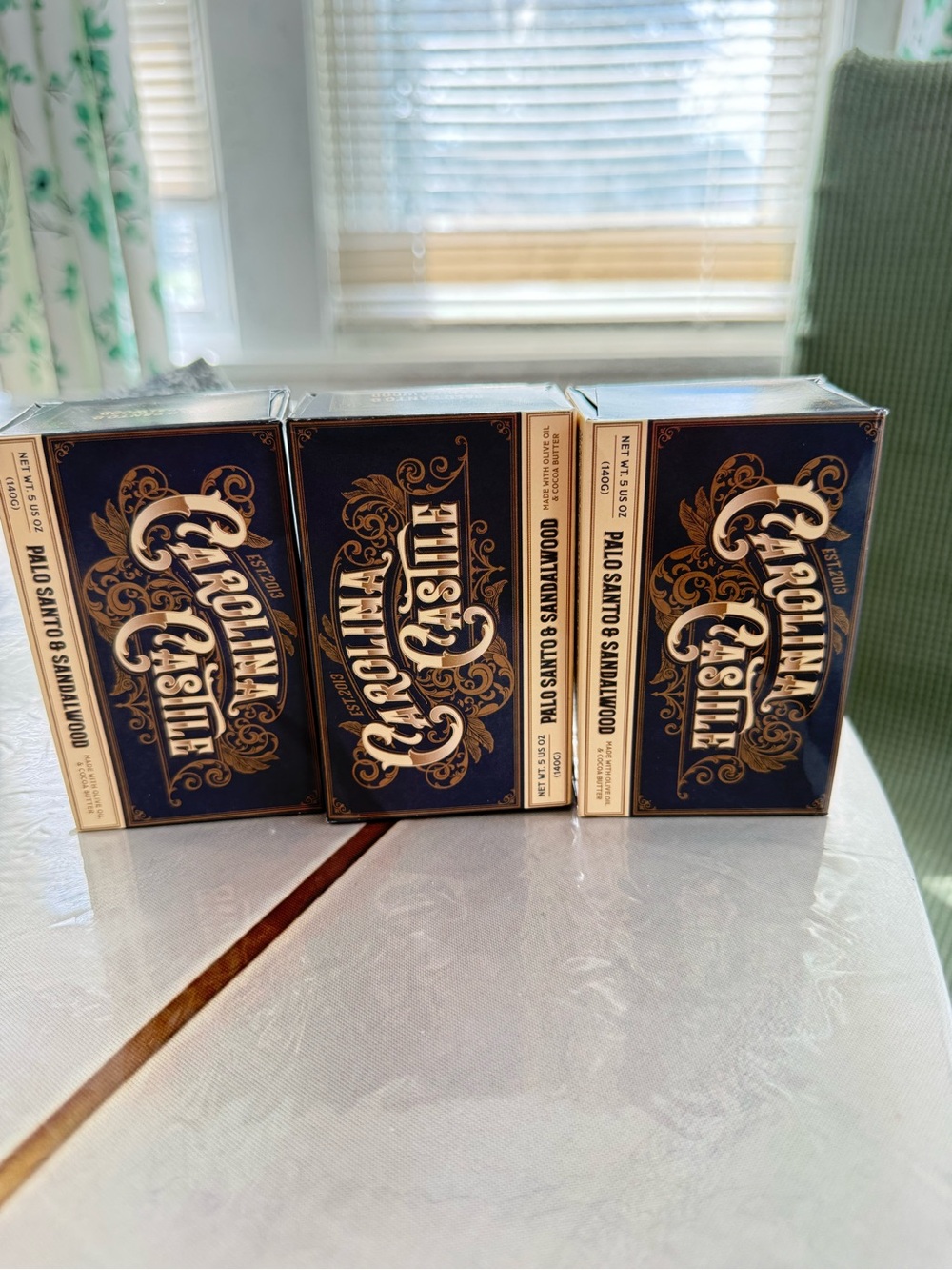 Archipelago Navy & Gold Palo Santo & Sandalwood Incense Pack